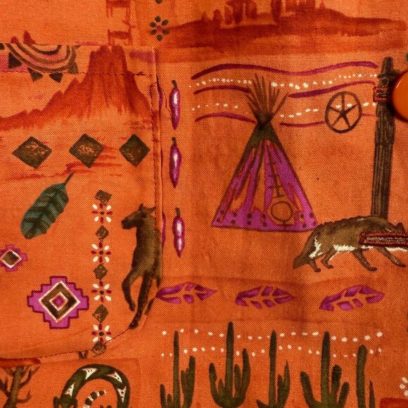 Handmade Women's Lightweight Blazer Jacket Sz Medium? Native Southwest Wildlife - Picture 9 of 10